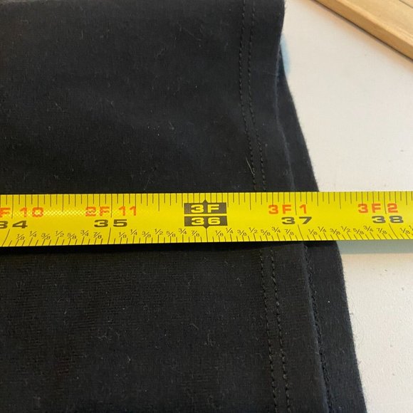 Good American Women 6 Bodysuit Square Neck Long Sleeve Black Cotton Jumper Short - Picture 9 of 11